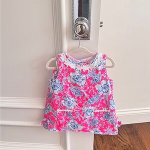 Lilly Pulitzer Pink and Blue Floral Kids Dress
